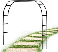 Heavy Duty Metal Garden Arch 2.4M -Steel Frame for Climbing Plants Roses & Fruits - Weather Resistant Indoor/Outdoor Support Arches W1.8M x H2.2M