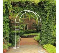 Heavy Duty Metal Garden Arch 3M Steel Frame for Climbing Plants Roses Vegetables Large Black Rose Arch with Base 350W x 220H cm