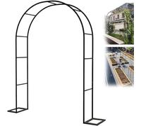 Heavy Duty Metal Garden Arch for Climbing Plants Rose Arbor Support Large Wedding Archway 140-240Cm Width Green Outdoor Decorative Trellis W1.8M*H2.2M