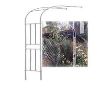 Heavy-Duty Metal Garden Arch for Climbing Plants, Wedding Pergola, Easy Assembly, 2.3m White Trellis Support for Lawn, Flower, and Garden Decoration
