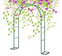 Heavy Duty Metal Garden Arch for Weddings & Events Dark Green Arbor Archway 1.20m to 3.0m Wide Durable Outdoor Decoration for Backyard & Patio (280x220cm/9.1x7.2ft)