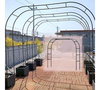 Heavy Duty Metal Garden Arch -Outdoor Support for Climbing Plants Roses and Fruits - Weather Resistant Wedding Arbor - Available in 1.8m 2.4m 3m 3.5m Sizes