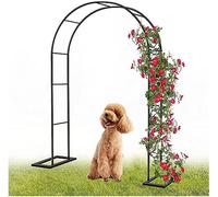 Heavy Duty Metal Garden Arch Trellis - Weather-Resistant Rose Arches & Wedding Arch Frame 1.4M Wide x 2.3M High Ideal for Garden Entrances & Outdoor Decor