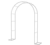 Heavy-Duty Metal Garden Arch with Trellis for Climbing Plants, Ideal for Weddings & Events - Sturdy Steel Frame 200/220/230cm, Pfect for Celebrations & Parties (White, 240W x 220H cm)