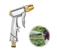 Heavy Duty Metal Garden Hose Nozzle 100% Heavy Duty Metal Water Gun Garden Hose Spray Gun Hose Spray Gun Metal for Car & Pet Washing, Plants Watering, Lawn and Garden Cleaning