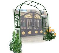 Heavy Duty Metal Garden Trellis Arch for Climbing Plants Easy Assembly Outdoor Arbor Sturdy Rose Archway Sizes W8.5ft x H7.5ft W9.8ft x H7.5ft W11ft x H7.5ftGreen Color