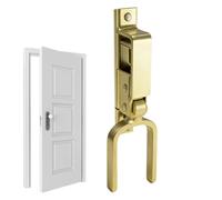 Heavy Duty Metal Gate Latch - Quick Release Spring Lock Outdoor Security Hardware | Farm, Pavilion, Shed, Garage, Yard, Garden, Barn, Ranch, R