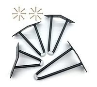 Heavy Duty Metal Hairpin Legs for Furniture - 4 Pcs Gold/Black DIY Table Legs for Sofas, Cabinets, Coffee Tables, Desks, Dining Table with Floor Protectors