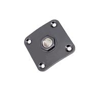 Heavy-Duty Metal Input Jacks Plate For Electric Guitars Fit With 4 Fastening Screws & Anti-Rust Corrosions Resistant Guitar Part