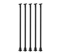 Heavy Duty Metal Iron Balusters Spindles for Indoor Staircase Railings - 5 Pcs Safety Kit for Kids, Adults & Elderly - Easy Installation for Deck, Terrace, Restaurant, School (1" Height)