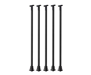 Heavy Duty Metal Iron Balusters Spindles for Indoor Staircase Railings - 5 Pcs Safety Kit for Kids, Adults & Elderly - Easy Installation for Deck, Terrace, Restaurant, School (1" Height)