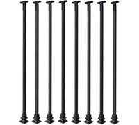 Heavy Duty Metal Iron Railing Handrail Kit for Indoor Wooden Stairs Attic Railing Balustrade Risers, Safe and Reliable