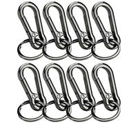 Heavy Duty Metal Keychain, Zinc Alloy Key Chain with Keyring Quick Release Carabiner Clips Keyring Holder Organizer Car Key Finder Hook Keys Clip for Men Women,metal hook clips