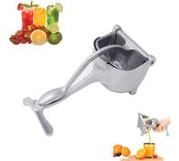 Heavy Duty Metal Manual Juicer, Hand Juicer Squeezer Press, Fruit Juice Squeezer Handheld Aluminum Alloy, Non-slip Ergonomic Grip (1)