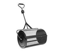 Heavy Duty Metal Mesh Lawn and Garden Roller for Compost, Top Soil and Peat Moss, Push or Tow Walk-Behind Basket Sifter
