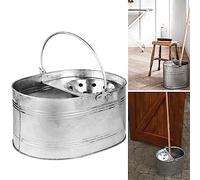 Heavy Duty Metal Mop Bucket | Galvanised | Industrial | DIY | HOME | WORK | OFFICE | SCHOOL | BUSINESS | KITCHEN | FLOOR | SWEEPERS | CLEANERS | CLEANING | UK FREE P&P