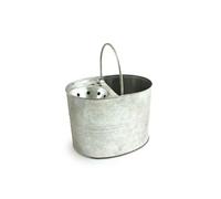 Heavy Duty Metal Mop Bucket Strong Galvanised 13L Bucket Traditional Cleaning