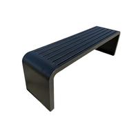 Heavy-Duty Metal Outdoor Bench, 500kg Capacity, No Assembly Required, 180cm Patio Garden Bench for Terraces, Courtyards, Balconies, Parks - Sleek Black Finish