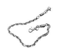 Heavy Duty Metal Pants Chain Adornment Punk Wallet Chains Hip Hop Jeans Charm Round Clasp Goth Accessory For Pants Trendy Chain For Youth