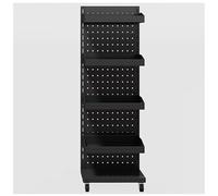 Heavy Duty Metal Pegboard Display Stand, Versatile Organizer for Retail, Grocery & Office Supplies, Sturdy Shelving Solution for Maximum Visibility & Space Efficiency