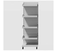 Heavy Duty Metal Pegboard Panels Display Stand, Versatile Organizer for Retail, Grocery, and Office Supplies, Sturdy Storage Solution, Maximize Space
