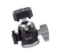 Heavy Duty Metal Phone Tripod with 1/4" Mount 6kg Capacity Adjustable 20-140mm Compact Aluminum Base Camera Tripods Stand