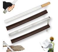 Heavy Duty Metal Ruler with Dual Inch and CM Scale for Precision Measuring and Self Defense