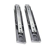 Heavy Duty Metal Runners 1-Pair Cabinet Drawer Slides Soft Close - Side Mount Telescopic Guide Rail - for Kitchen, Industrial, Camper Modification, Drawer Repair Kit
