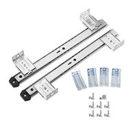 Heavy Duty Metal Runners 350mm Home Office Computer Keyboard Tray Slides Guides, 1-Pair/Support 35kg, Versatile Ball Bearing Runners for Drawer/Pull-Out Shelf Under Desk