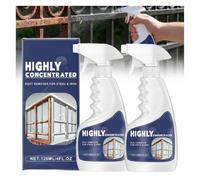 Heavy Duty Metal Rust Remover, 120ML Highly Concentrated Rust Remover for Metal, Anti Rus-t Converter Sprays For Steel & Iron, Heavy Duty Iron Spray, Powerful Rus-t Removal Spray For Car, Household