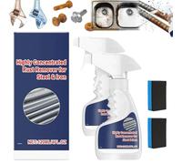 Heavy-duty Metal Rust Remover,Highly Concentrated Rust Remover, Anti-Rust Converter Spray,Highly Effective Powerful Metal Rust Remover,Multi-Functional Rust Remova for Various Metals