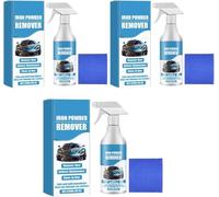 Heavy Duty Metal Rust Remover Spray, Highly Concentrated Anti Rust Spray, Car Wheel Iron Powder Rust Cleaner for Vehicles Tools Chains (2PC)