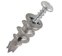 Heavy Duty Metal Self-Drill Plasterboard Fixings with Screws-Superior Tight Grip & Strong Hold-Plasterboard Wall Fixings - Metal Self-Drill Anchor 31mm (Pack of 10)