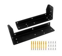 Heavy Duty Metal Shelves Brackets Thicked Invisible L Brackets Wall Mounted Layer Board Bracket Enduring Easy Installation No Drilling