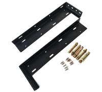 Heavy Duty Metal Shelves Brackets Thicked Invisible L Brackets Wall Mounted Layer Board Bracket Enduring Easy Installation No Drilling