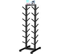 Heavy Duty Metal Ski Storage Rack, Freestanding Organizer for Garage and Home Gym