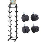 Heavy Duty Metal Ski Storage Rack, Freestanding Organizer for Garage and Home Gym