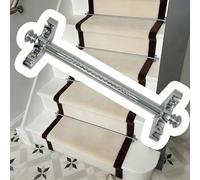 Heavy Duty Metal Stair Carpet Rods with Brackets for Stair Runner, Decorative Stairway Hardware for Home, 40 Inch (2 Pack)