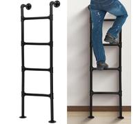 Heavy Duty Metal Step Ladder for Emergency Egress, Wrought Iron Fire Escape Ladder, Home Safety Climbing Solution