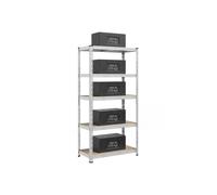 Heavy duty metal storage shelf with adjustable shelves for garage, Set of 1(50 x 100 x 200 cm)