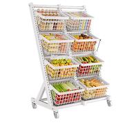 Heavy Duty Metal Storage Shelves - Sturdy Utility Shelf Unit for Vendor Displays Adjustable Industrial Storage Rack for Home & Garage nization