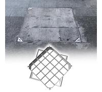 Heavy Duty Metal Storm Drain Cover - Flush-Fit Design for Maximum Security in Yards Driveways Parking Lots -Weather-Resistant Protection Solution