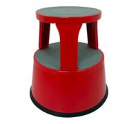 Heavy Duty Metal SUPASTEP Kick Step Stool in RED, Black, Blue And Grey White Load Capacity upto 150KG (Red)