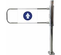 Heavy-Duty Metal Swing Door for Supermarkets, Automatic One-Way Security Entrance Gate, Ideal for Warehouse and Library Use, Manual Access Control Solution