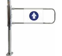 Heavy-Duty Metal Swing Door - Manual Security Entry Door for Supermarkets & Warehouses, One-Way Automatic Gate for Library & Store Fencing, & Reliable Access Solution