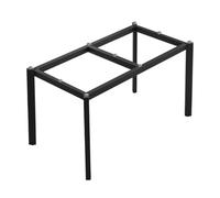 Heavy Duty Metal Table Legs with Suction Cups, Industrial Style Desk e for Marble, Glass, and Wood Tops, Adjustable Black Fur Legs for Home and Kitchen (1 Set)(178x88cm)