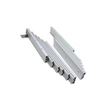 Heavy Duty Metal Table Rail, Fully Extendable Folding Table Rail for DIY Projects, Multi-Section Cabinet Rails, Perfect for Concealed Installations