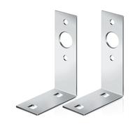 Heavy Duty Metal Tail Light Bracket for Trailers, L Shaped Design with Pre Drilled Holes, Set of 2