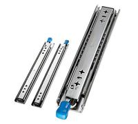 Heavy Duty Metal Telescopic Drawer Slides 800/1000/1200mm - Full Extension, 250mm (10 inch) Bottom Mount Runners with Lock for Storage Solutions