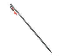Heavy Duty Metal Tent Stakes with Rope Stable Support for Tents on Hard Ground 1pc, Black Color (40cm)